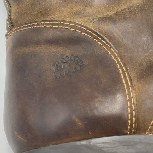 SUNBELT SHOES men\'s combat boots brown leather size 9 main image 4